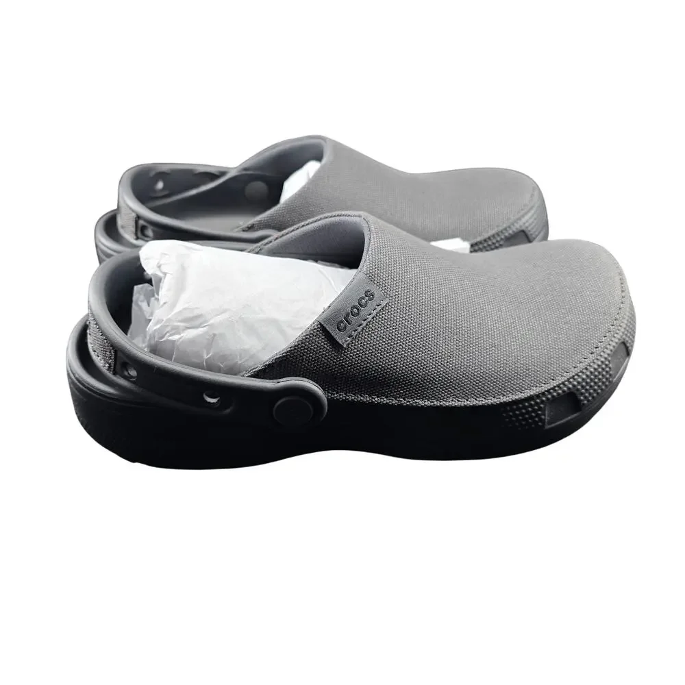 Crocs Kids Classic Concrete Gray Crafted Clogs Sz J5